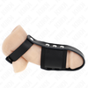 Kink Ring Power KINK Leather Intimate Cage Ring with Adjustable Divider Strap Juodas