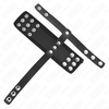 Kink Ring Power KINK Leather Intimate Cage Ring with Adjustable Divider Strap Juodas