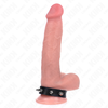 Kink Ring Power KINK Leather Ring with Adjustable Pressure, Raudona Lining, 21x1.5 cm