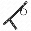 Kink Ring Power KINK Silicone Ring 3.8cm with Leather Strap &amp; Divider 22x1.5cm Juodas