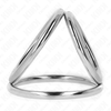 Kink Ring Power KINK Triple Chrome Steel Intimate Ring Set 3.8-5 cm, Model 2