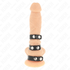 Kink Ring Power KINK Triple Leather Adjustable Ring with Pressure System - Juodas