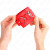 Kink Wrist Restraint KINK Adjustable Raudona Wrist Restraints with 3 D-Rings 17.5-25cm x 6cm