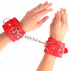 Kink Wrist Restraint KINK Adjustable Raudona Wrist Restraints with 3 D-Rings 17.5-25cm x 6cm