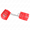 Kink Wrist Restraint KINK Adjustable Raudona Wrist Restraints with 3 D-Rings 17.5-25cm x 6cm
