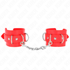 Kink Wrist Restraint KINK Adjustable Raudona Wrist Restraints with 3 D-Rings 17.5-25cm x 6cm