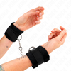 Kink Wrist Restraint KINK Beginner Fur Wrist Cuffs Juodas 30x7 cm - Soft Adjustable Fastening