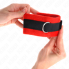 Kink Wrist Restraint KINK Beginner Fur Wrist Restraints Juodas-Raudona 30x7 cm Adjustable Comfort
