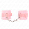 Kink Wrist Restraint Rožinė KINK Beginner Fur Wrist Cuffs Rožinė 30x7 cm - Soft Adjustable Fastening