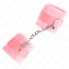 Kink Wrist Restraint Rožinė KINK Beginner Fur Wrist Cuffs Rožinė 30x7 cm - Soft Adjustable Fastening