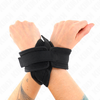 Kink Wrist Restraint KINK Cross Cuffs Juodas 34x5.5 cm - Adjustable Wrist Restraint System