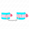 Kink Wrist Restraint Mėlyna KINK Cute Wrist Restraints Mėlyna/Rožinė Adjustable 16-28cm x 5cm