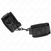 Kink Wrist Restraint Kink Dark Lace Neoprene Adjustable Wrist Cuffs Juodas 20-29cm x 5cm