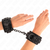 Kink Wrist Restraint KINK Dark Lace Adjustable Wrist Cuffs Juodas 19-26 cm - Elegant Bondage Restraint
