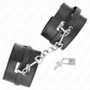 Kink Wrist Restraint KINK Deluxe Adjustable Locking Wrist Bands Juodas 14.5-21 cm x 6 cm