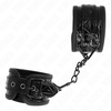 Kink Wrist Restraint KINK Diamond Pattern Adjustable Wrist Restraints Juodas 17-26 cm