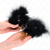 Kink Wrist Restraint KINK Feather Wrist Cuffs with Gold Chain - Elegant Adjustable Restraint