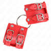 Kink Wrist Restraint KINK Fixed Wrist Restraints Adjustable Raudona with Studs 17-22 cm x 6.5 cm