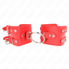 Kink Wrist Restraint KINK Fixed Wrist Restraints Adjustable Raudona with Studs 17-22 cm x 6.5 cm