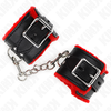 Kink Wrist Restraint KINK Fur-Lined Adjustable Wrist Restraints Raudona-Juodas 17-29cm x 6cm