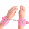 Kink Wrist Restraint Rožinė KINK Fur-Lined Adjustable Wrist Restraints Rožinė 17-29cm x 6cm Comfort Fit