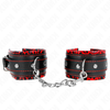 Kink Wrist Restraint KINK Fur-Lined Adjustable Wrist Restraints Raudona/Juodas 17-29cm x 6cm