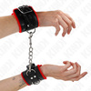 Kink Wrist Restraint KINK Fur-Lined Adjustable Wrist Restraints Raudona-Juodas 17-29cm x 6cm