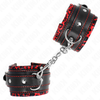 Kink Wrist Restraint KINK Fur-Lined Adjustable Wrist Restraints Raudona/Juodas 17-29cm x 6cm