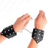 Kink Wrist Restraint Juodas Point KINK Juodas Point Adjustable Wristbands with Chain, 17-23cm, Juodas