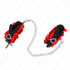 Kink Wrist Restraint KINK Lace Adjustable Wrist Bands Raudona Heart Details 22-35cm