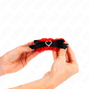 Kink Wrist Restraint KINK Lace Adjustable Wrist Bands Raudona Heart Details 22-35cm