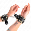 Kink Wrist Restraint KINK Leopard Genuine Leather Adjustable Wrist Restraints 18-29 cm x 5.5 cm
