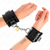 Kink Wrist Restraint KINK Adjustable Wrist Restraints with Copper Lock 17-29cm Juodas/Gold
