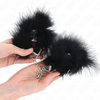 Kink Wrist Restraint KINK Mini Feather Hand Cuffs - Soft Anatomic Wrist Restraints, Juodas