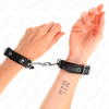 Kink Wrist Restraint KINK Mini Adjustable Juodas Wristbands with Studs 16-22cm x 2cm