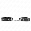Kink Wrist Restraint KINK Mini Adjustable Juodas Wristbands with Studs 16-22cm x 2cm