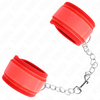Kink Wrist Restraint KINK Neoprene Wrist Restraints Raudona 42x5 cm - Adjustable Soft Cuffs