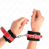 Kink Wrist Restraint KINK Nylon Wrist Restraints Juodas/Raudona Adjustable 19-24cm x 5.5cm
