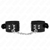 Kink Wrist Restraint KINK Nylon Wrist Restraints Juodas Adjustable with Leather Belt 19-29cm