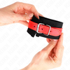 Kink Wrist Restraint KINK Nylon Wrist Restraints Juodas/Raudona Adjustable 19-24cm x 5.5cm