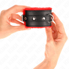 Kink Wrist Restraint KINK Premium Fur-Lined Adjustable Wrist Restraints Raudona-Juodas 17-29cm