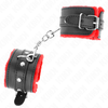 Kink Wrist Restraint KINK Premium Fur-Lined Adjustable Wrist Restraints Raudona-Juodas 17-29cm