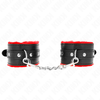Kink Wrist Restraint KINK Premium Fur-Lined Adjustable Wrist Restraints Raudona-Juodas 17-29cm