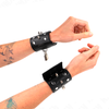 Kink Wrist Restraint KINK Punk Wrist Restraints with Decorative Studs 25x6cm Juodas