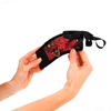 Kink Wrist Restraint KINK Scandal Wrist Restraints Raudona-Juodas Lace Adjustable 24.5x6.5cm