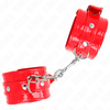 Kink Wrist Restraint KINK Raudona Adjustable Shiny Hand Cuffs 23-33 cm - Stylish Restraint System