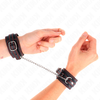 Kink Wrist Restraint KINK Adjustable Wrist Restraints Juodas-Raudona Lining 14-24cm x 3.5cm