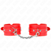 Kink Wrist Restraint KINK Adjustable Raudona Wrist Restraints 21-33 cm - Soft Lined Secure Cuffs