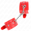 Kink Wrist Restraint KINK Adjustable Raudona Wrist Restraints 21-33 cm - Soft Lined Secure Cuffs