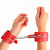 Kink Wrist Restraint KINK Adjustable Raudona Wrist Restraints 21-33 cm - Soft Lined Secure Cuffs